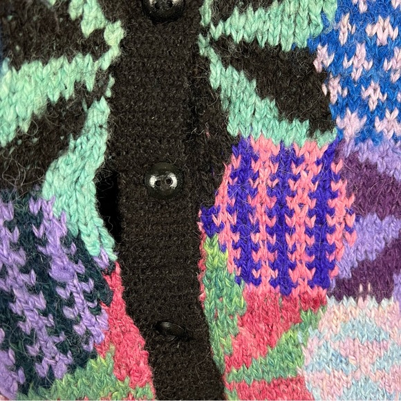 Vintage RARE Kaffe Fassett Geometric Star Alpaca Sweater XL - Picture 5 of 5